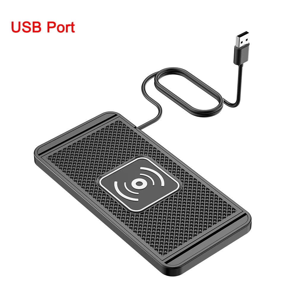 Chargeur sans fil antidérapant pour voiture